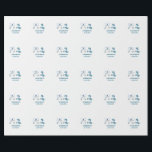 Papel De Presente Sr e Sra adicionam nome data casamento favor arco<br><div class="desc">desenho</div>