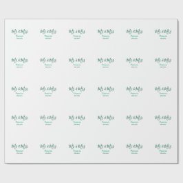 Papel De Presente Sr e Sra sobrenome casados ano casamento noivado