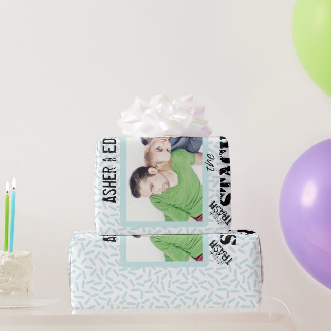 Papel De Presente Sr. Mustache - Padrão do Hipster (Presentes para festas)