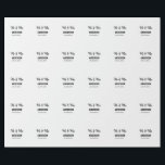 Papel De Presente Sr. & Sra. adicionar nome da família data ano casa<br><div class="desc">design</div>