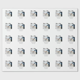 Papel De Presente Sr. & Sra. adicionar nome da família data ano casa