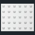 Papel De Presente Sr & Sra adicionar sobrenome data ano lembrancinha<br><div class="desc">design</div>