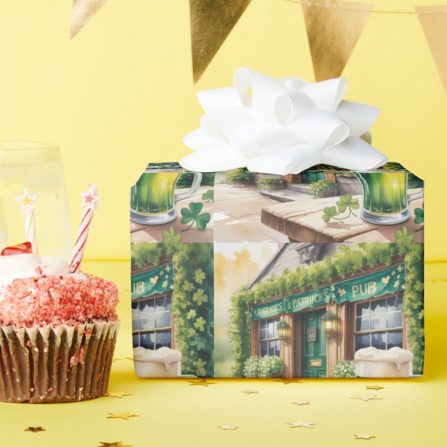 Papel De Presente St Patrick’s Day Bar Pub Party (Festa de aniversário)