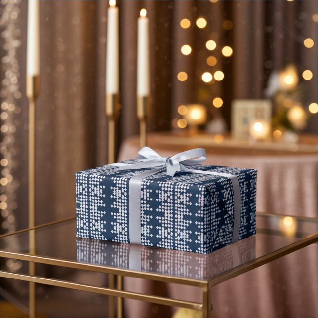 Papel De Presente Starry Night - Futurística Marinho Azul Todas as O (Anniversaries, Holidays, Special Celebrations)