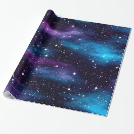 Papel De Presente Starry Sky Galaxy