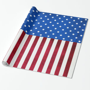 Papel De Presente Stars and Stripes-American Flag por Shirley Taylor