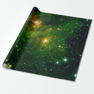 Papel De Presente Stars Astronomy Green Sky Space NASA