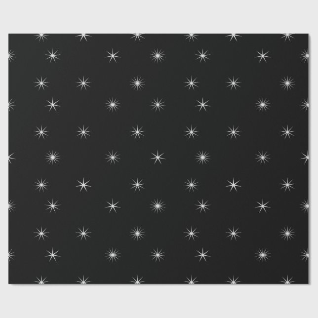 Papel De Presente Starts white on black (Aberto)