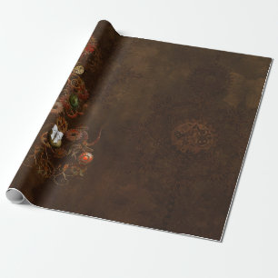Papel De Presente Steampunk Natal