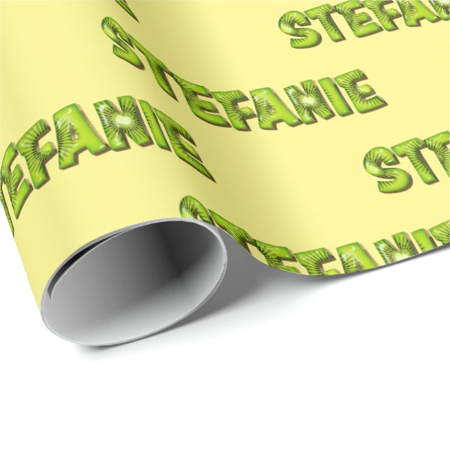 Papel De Presente Stefanie Kiwi Fruit Geschenk papier Geschenkpapier (Ponta do rolo)