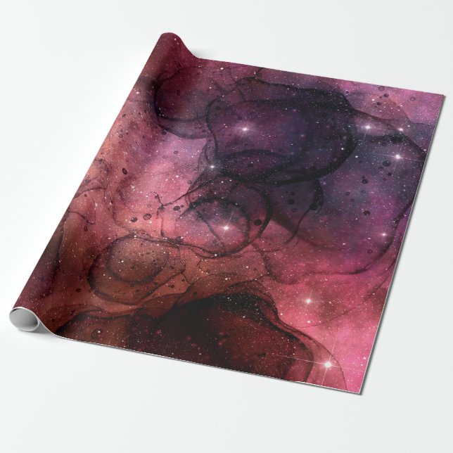 Papel De Presente Sternenhimmel/ Universum Muster Geschenkpapier (Desenrolado)