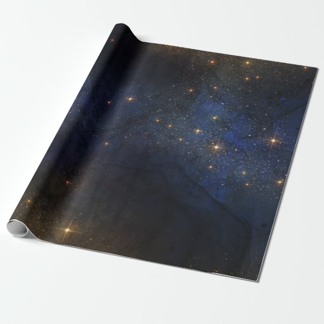 Papel De Presente Sternenhimmel/ Universum Muster Geschenkpapier (Desenrolado)