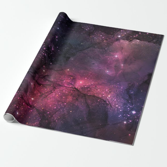 Papel De Presente Sternenhimmel/ Universum Muster Geschenkpapier im (Desenrolado)