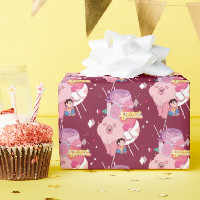 Papel De Presente Steven Universe | Rosa Quartz Legado (Festa de aniversário)