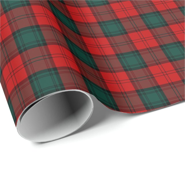 Papel De Presente Stewart de Atholl Clan Tartan (Ponta do rolo)
