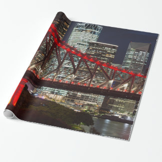 Papel De Presente Story bridge & Brisbane City skyline Austrália