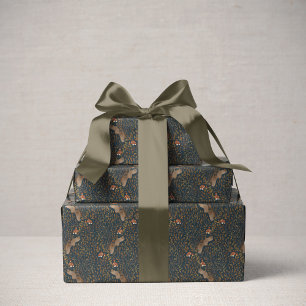 Papel De Presente Storybook Woodland Amigos Sleepy Squirrel