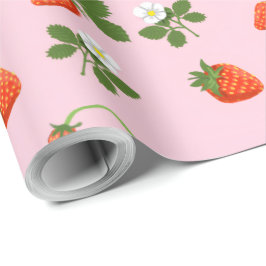 Papel De Presente Strawberries