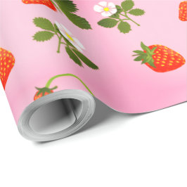 Papel De Presente Strawberries