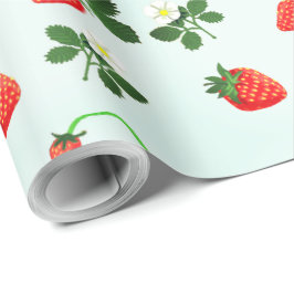 Papel De Presente Strawberries