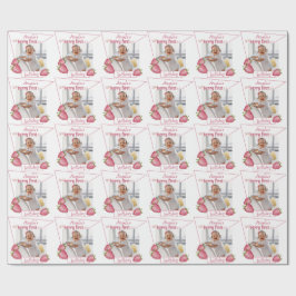 Papel De Presente Strawberry Berry Primeiro Aniversário