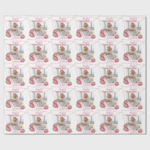 Papel De Presente Strawberry Berry Primeiro Aniversário