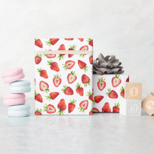 Papel De Presente Strawberry Pattern