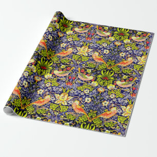 Papel De Presente Strawberry Thef Birds William Morris