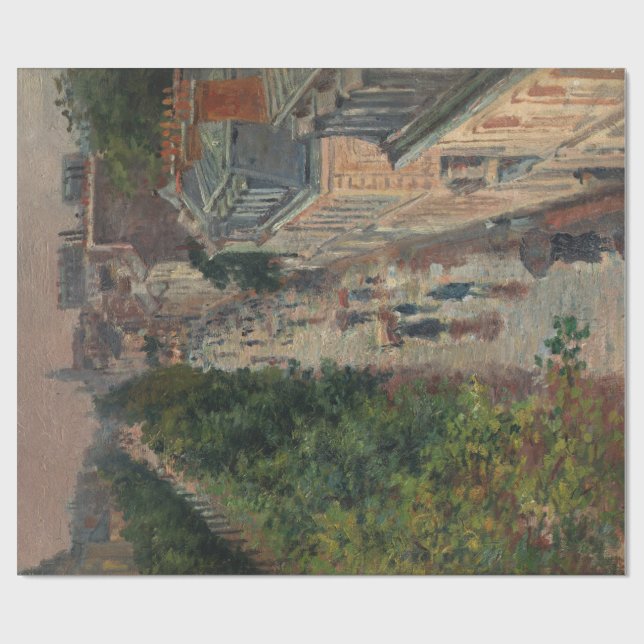 Papel De Presente Street Scene em Paris, França (por Maximilien Luce (Aberto)
