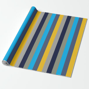 Papel De Presente Stripes Coloridas