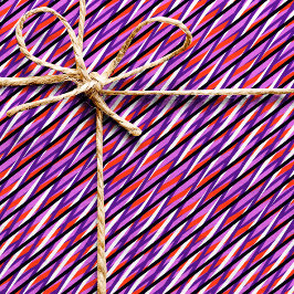 Papel De Presente Stripes de Moiré Roxo - ilusão óptica - Abstrato