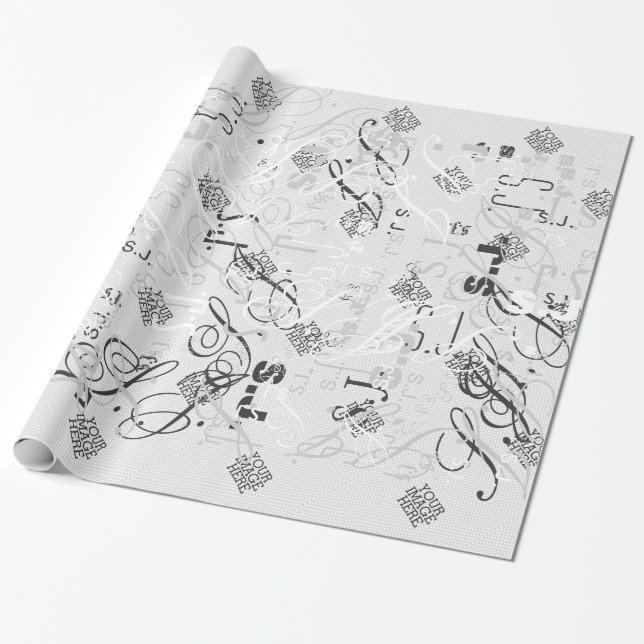 Papel De Presente Sua Imagem Aqui Um Passo Fácil para Sua Criação (Desenrolado)