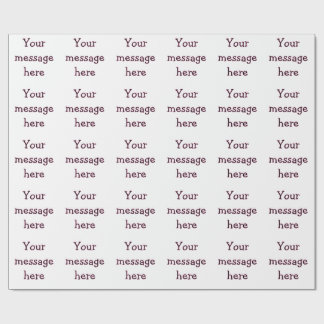 Papel De Presente Sua mensagem aqui adicionar texto nome imagem cita
