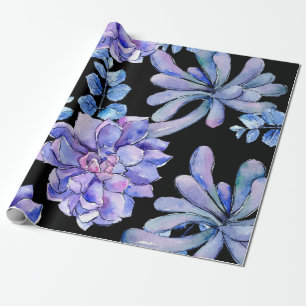 Papel De Presente Suculentas Tropicais Coloridas