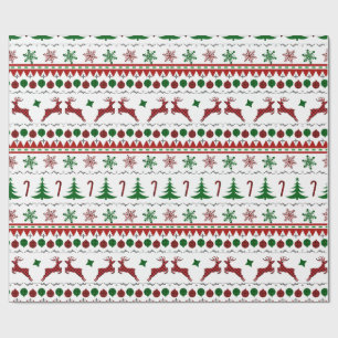 Papel De Presente Suéter de Natal Feio