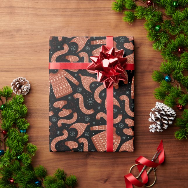 Papel De Presente Suéter de Natal Feio Brancos (Presente de Natal)