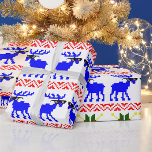 Papel De Presente Suéter Feio (Aceite) Rena de Natal