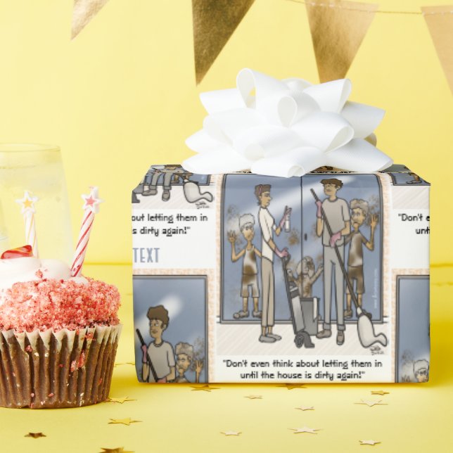 Papel De Presente Sujo (Festa de aniversário)