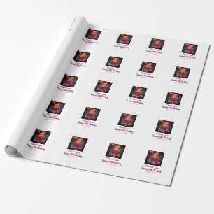 Papel De Presente Sujo 30 Adição de Apelido de Aniversário pink data