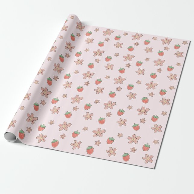Papel De Presente Summer Berry Sweet Wrappaper (Desenrolado)