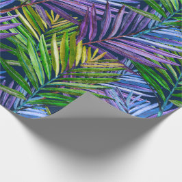 Papel De Presente Summer Breeze Palms Tropicais de Praia