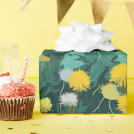 Papel De Presente Summer Dandelion Meadow