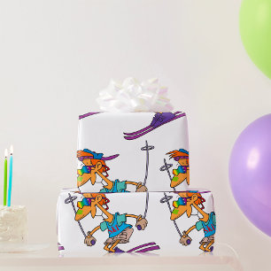 Papel De Presente Summer Skier