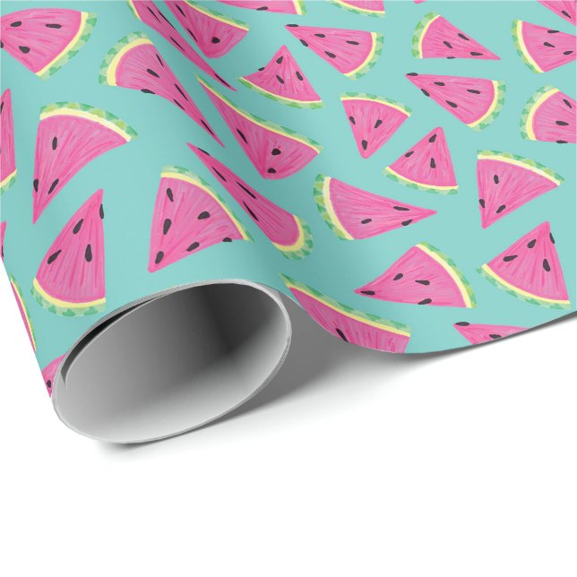 Papel De Presente Summer Watermelon Patttern (Ponta do rolo)