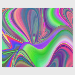 Papel De Presente Summersense, Abstrato 3D Rainbowart