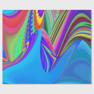 Papel De Presente Summersense, Abstrato 3D Rainbowart
