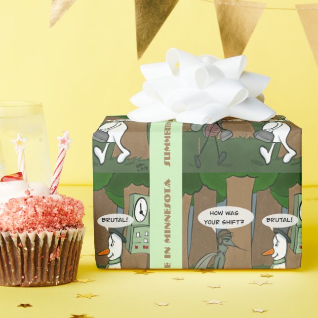 Papel De Presente Summertime Brutal (Festa de aniversário)