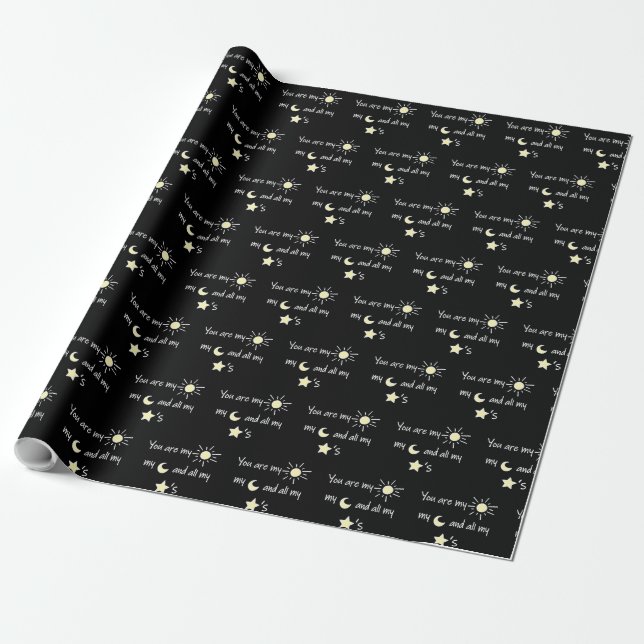 Papel De Presente Sun-Moon-and-Stars- (Desenrolado)