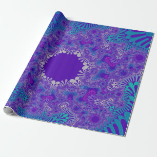 Papel De Presente Sunburst Azul de Pureza