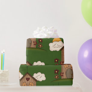 Papel De Presente Sunny Church